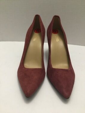 Michael Kors Burgundy Suede Pointed-Toe Heels size 6